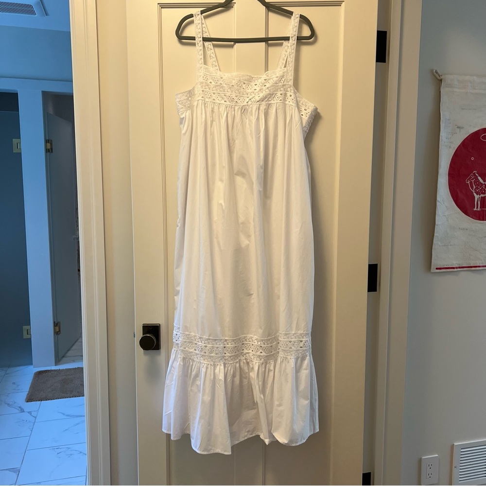 J.Crew - Athena Dress (White, XL)